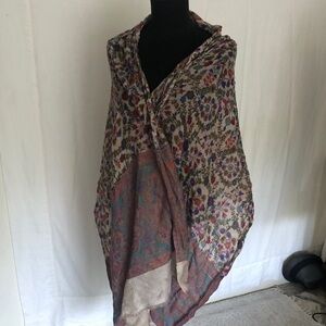 Floral and Paisley scarf wrap shawl one size